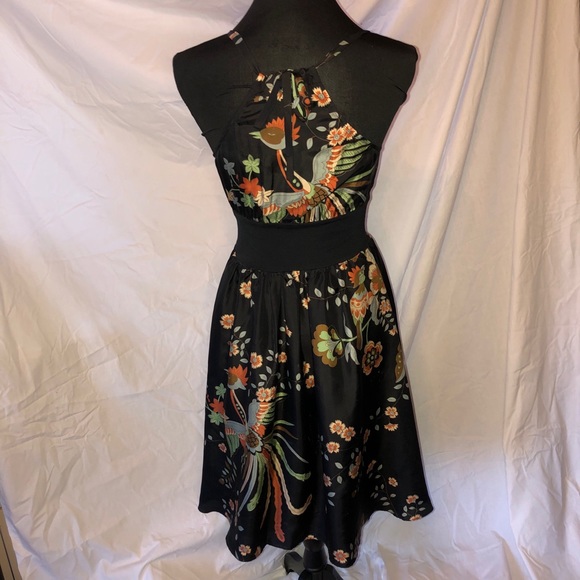Hype floral silk sundress sz 4 - Picture 2 of 6